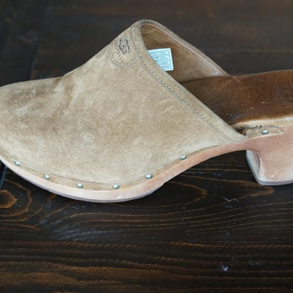 UGG Abbie Women's Suede Mule Clogs - Picture 12 of 12